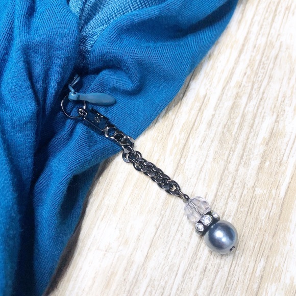 {Elisabetta Franchi For Celyn B} Blue V-neck Dress - Picture 5 of 8